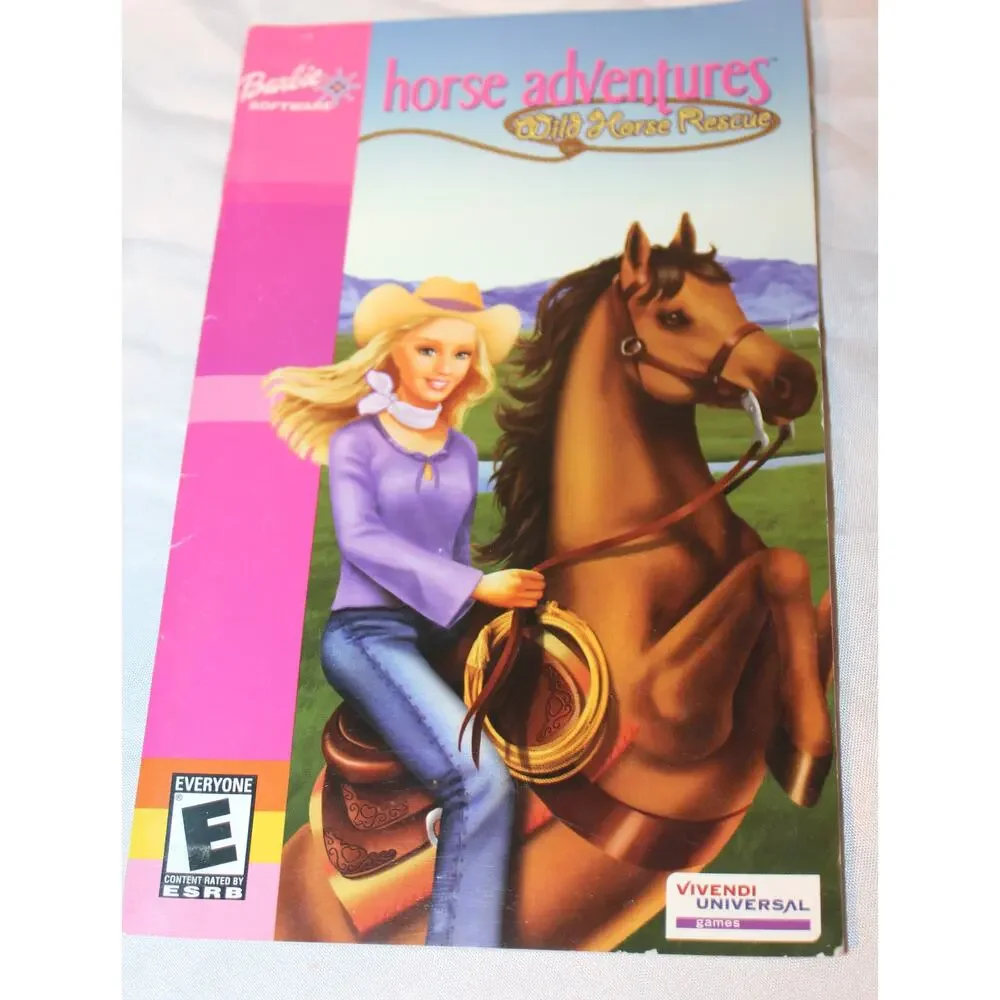 PS2 barbie horse adventures WILD HORSE RESCUE MANUAL ONLY